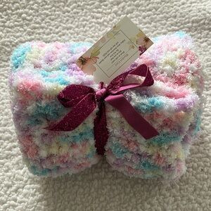 Handmade Crocheted Multicolor Baby Blanket - 36 X 36.  Beautifully created!
